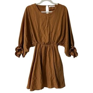 Mustard Seed Tan Long Sleeve Dress
